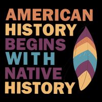 American History Begins With Native History Women's Crop Top Tee