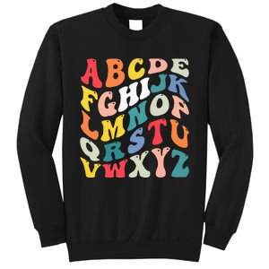 Alphabet Hi Back To School Abc Pre K Kindergarten Teacher Sweatshirt