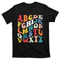 Alphabet Hi Back To School Abc Pre K Kindergarten Teacher T-Shirt