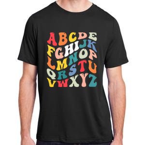 Alphabet Hi Back To School Abc Pre K Kindergarten Teacher Adult ChromaSoft Performance T-Shirt