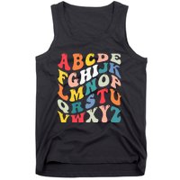 Alphabet Hi Back To School Abc Pre K Kindergarten Teacher Tank Top