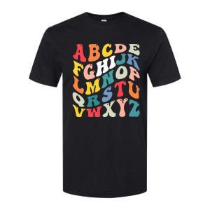 Alphabet Hi Back To School Abc Pre K Kindergarten Teacher Softstyle CVC T-Shirt