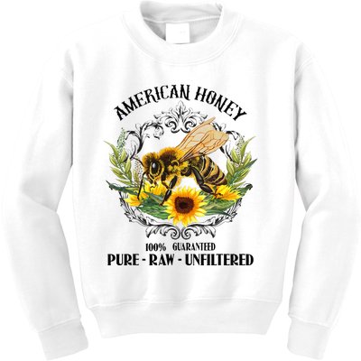 American Honey Bee Funny Beekeeping Gift For Beekeeper Kids Sweatshirt