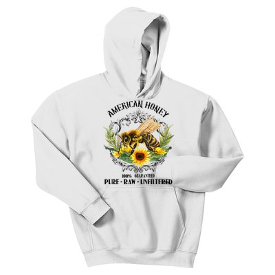 American Honey Bee Funny Beekeeping Gift For Beekeeper Kids Hoodie