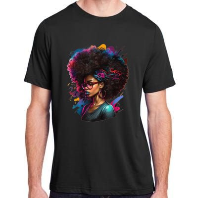 Afro Hair Beauty Fashion Funny History Month Adult ChromaSoft Performance T-Shirt