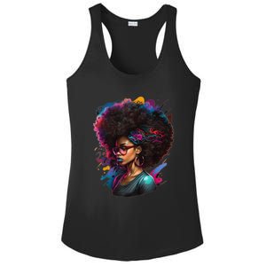 Afro Hair Beauty Fashion Funny History Month Ladies PosiCharge Competitor Racerback Tank