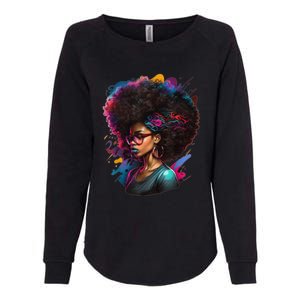 Afro Hair Beauty Fashion Funny History Month Womens California Wash Sweatshirt