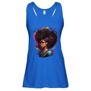 Afro Hair Beauty Fashion Funny History Month Ladies Essential Flowy Tank