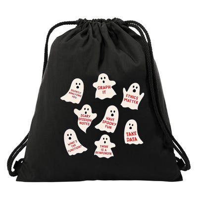 Aba Halloween Behavior Fall Applied Behavior Analysis Drawstring Bag