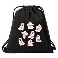 Aba Halloween Behavior Fall Applied Behavior Analysis Drawstring Bag