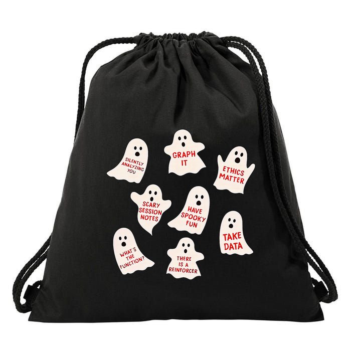 Aba Halloween Behavior Fall Applied Behavior Analysis Drawstring Bag