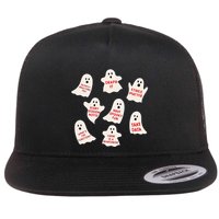 Aba Halloween Behavior Fall Applied Behavior Analysis Flat Bill Trucker Hat
