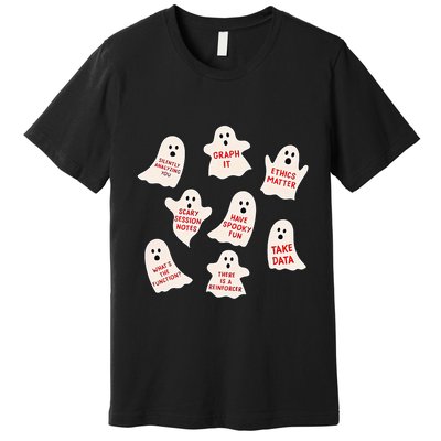 Aba Halloween Behavior Fall Applied Behavior Analysis Premium T-Shirt