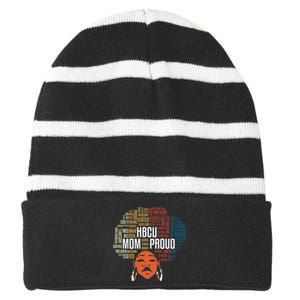 Apparel Historical Black College Striped Beanie with Solid Band