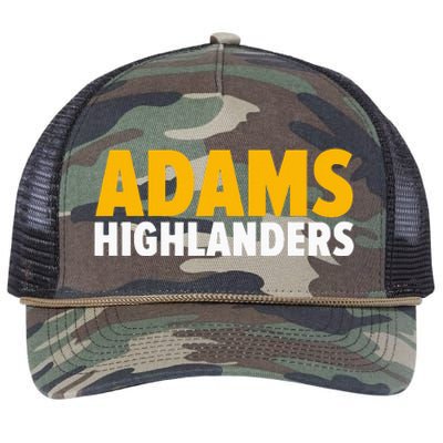 Adams Highlanders Bold Retro Rope Trucker Hat Cap