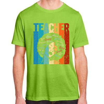 Afro Hair Black History Smart African American Teacher Gift Adult ChromaSoft Performance T-Shirt