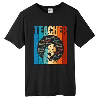 Afro Hair Black History Smart African American Teacher Gift Tall Fusion ChromaSoft Performance T-Shirt