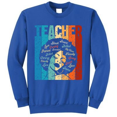 Afro Hair Black History Smart African American Teacher Gift Sweatshirt