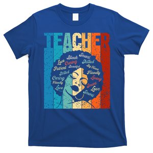 Afro Hair Black History Smart African American Teacher Gift T-Shirt