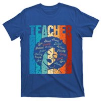 Afro Hair Black History Smart African American Teacher Gift T-Shirt