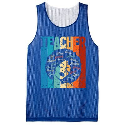 Afro Hair Black History Smart African American Teacher Gift Mesh Reversible Basketball Jersey Tank