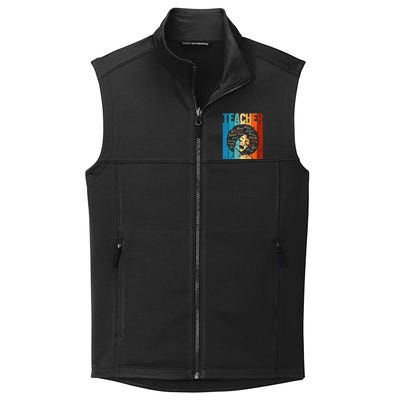 Afro Hair Black History Smart African American Teacher Gift Collective Smooth Fleece Vest