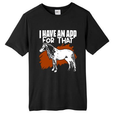 Appaloosa Horse Breed Derby Barrel Racing Horse Lover Cow Gift Tall Fusion ChromaSoft Performance T-Shirt