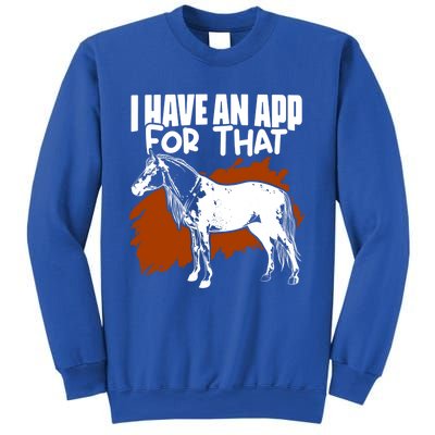 Appaloosa Horse Breed Derby Barrel Racing Horse Lover Cow Gift Sweatshirt