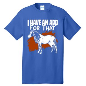 Appaloosa Horse Breed Derby Barrel Racing Horse Lover Cow Gift Tall T-Shirt