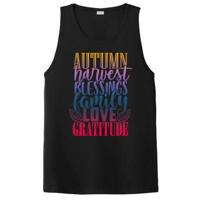 Autumn Harvest Blessing Family Love Gratitude Thankgiving Gift PosiCharge Competitor Tank