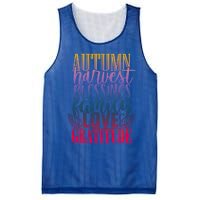 Autumn Harvest Blessing Family Love Gratitude Thankgiving Gift Mesh Reversible Basketball Jersey Tank