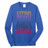 Autumn Harvest Blessing Family Love Gratitude Thankgiving Gift Long Sleeve Shirt