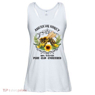 American Honey Bee Funny Beekeeping Gift For Beekeeper Ladies Essential Flowy Tank