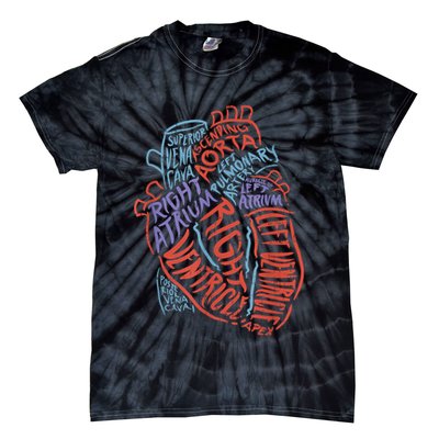 Anatomy Heart Cardiology Student Medical Professional Tie-Dye T-Shirt