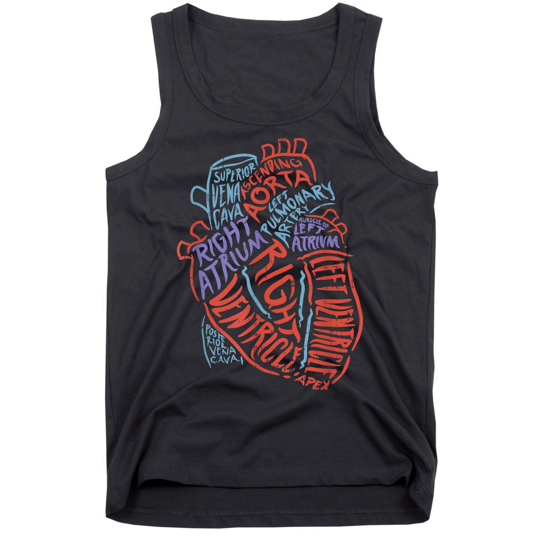 Anatomy Heart Cardiology Student Medical Professional Tank Top