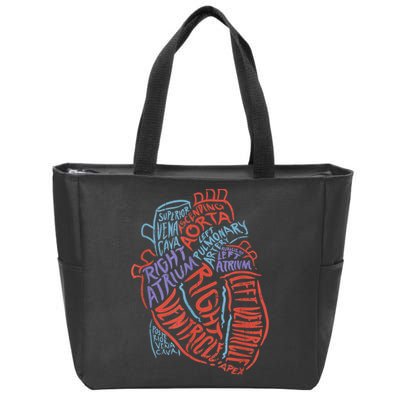 Anatomy Heart Cardiology Student Medical Professional Zip Tote Bag