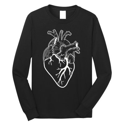 Anatomical Heart Cardiac Nurse Long Sleeve Shirt