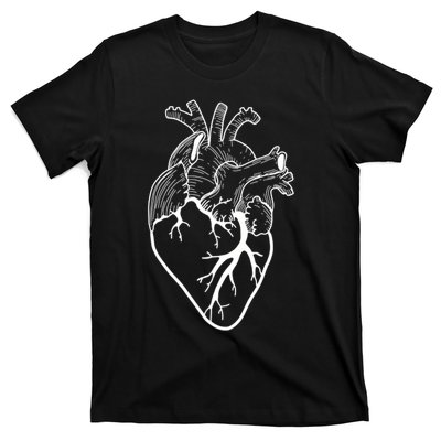 Anatomical Heart Cardiac Nurse T-Shirt