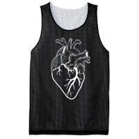 Anatomical Heart Cardiac Nurse Mesh Reversible Basketball Jersey Tank