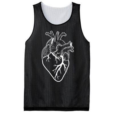 Anatomical Heart Cardiac Nurse Mesh Reversible Basketball Jersey Tank