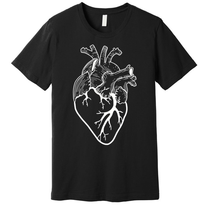 Anatomical Heart Cardiac Nurse Premium T-Shirt