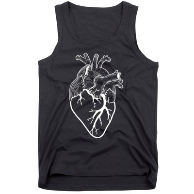 Anatomical Heart Cardiac Nurse Tank Top