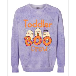 Adorable Halloween Costume for Toddler Daycare Ghostly Boo Crew Colorblast Crewneck Sweatshirt