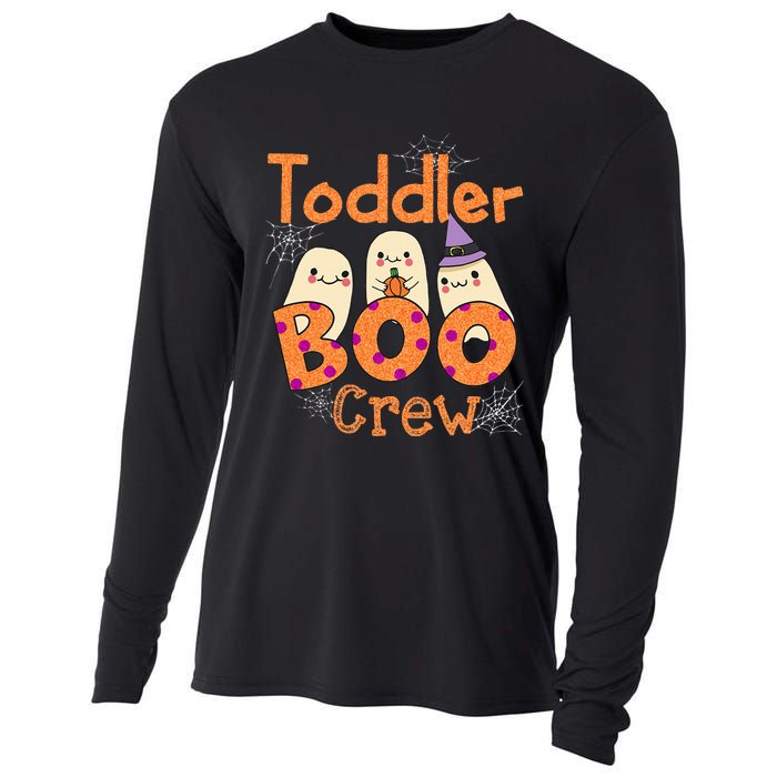 Adorable Halloween Costume for Toddler Daycare Ghostly Boo Crew Cooling Performance Long Sleeve Crew