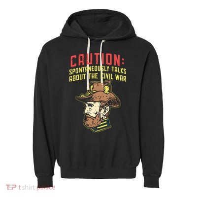 American History Civil War Enthusiasts Garment-Dyed Fleece Hoodie