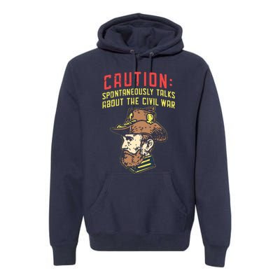 American History Civil War Enthusiasts Premium Hoodie