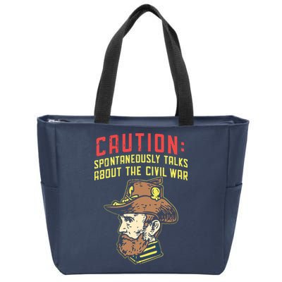 American History Civil War Enthusiasts Zip Tote Bag