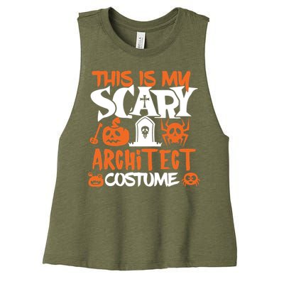 Architect Halloween Costume Funny Tees Women's Racerback Cropped Tank