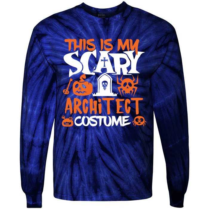 Architect Halloween Costume Funny Tees Tie-Dye Long Sleeve Shirt