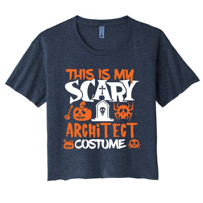 Architect Halloween Costume Funny Tees Women's Crop Top Tee